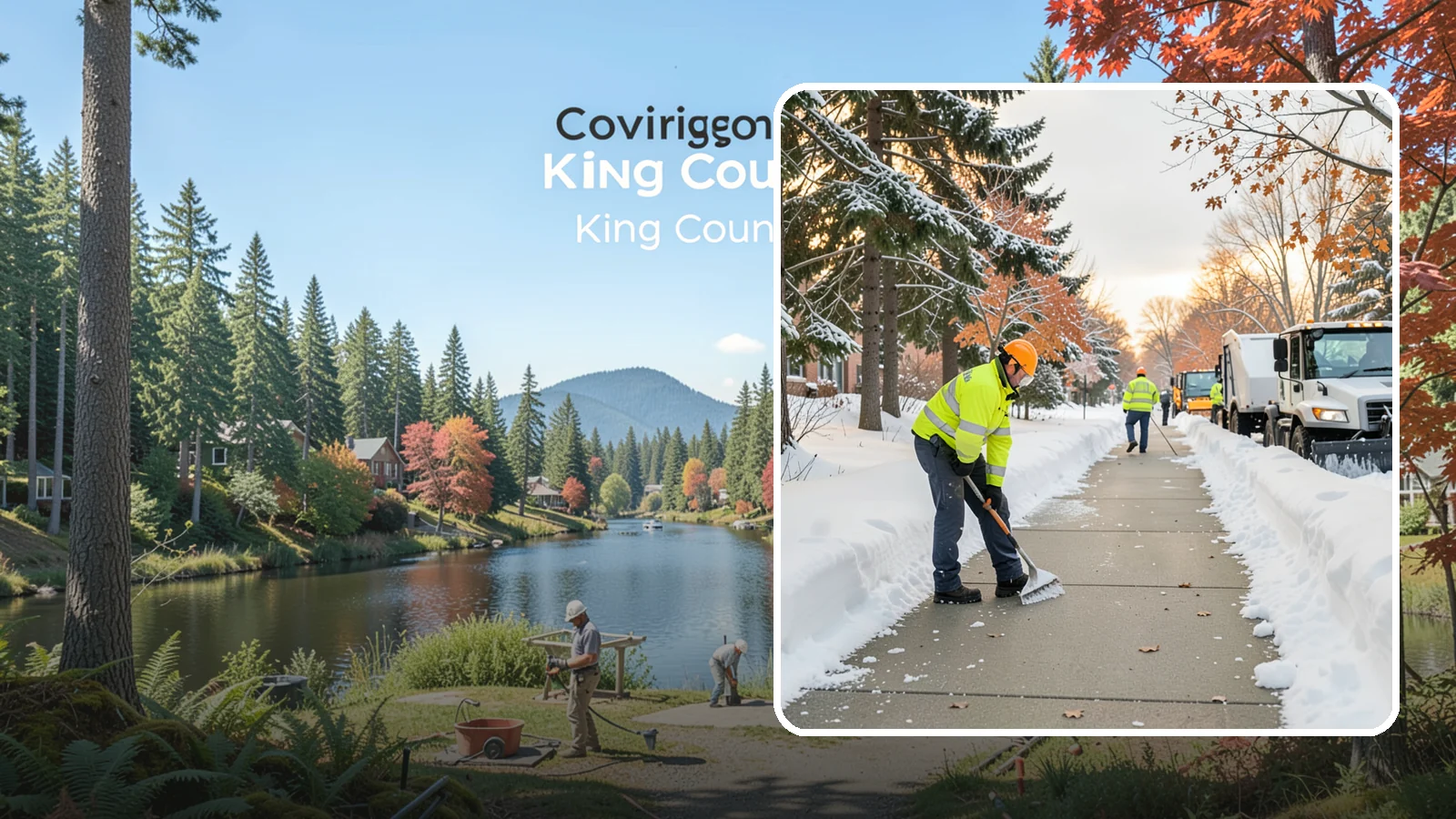 School Sidewalk Clearing in Covington, King County, WA - We clear school sidewalks and walkways early so students and staff arrive safely on snowy mornings.