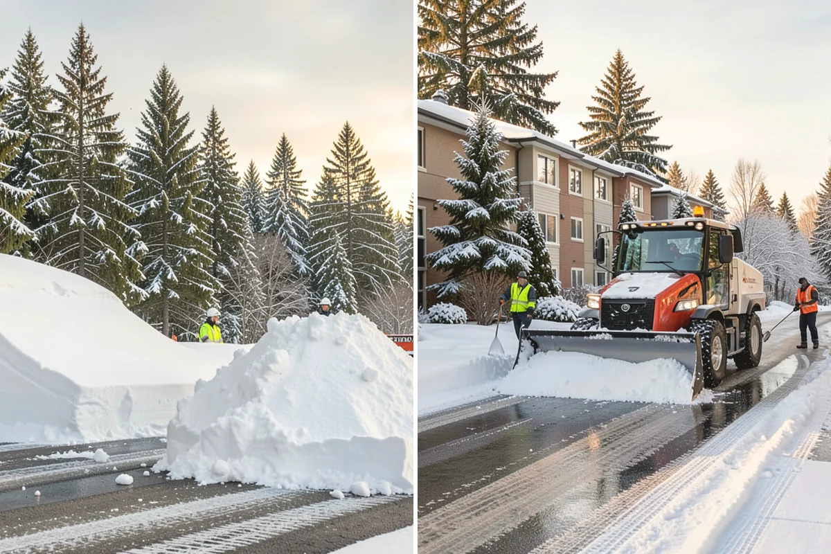 School Sidewalk Clearing in Covington, King County, WA - We identify the routes students and staff use most