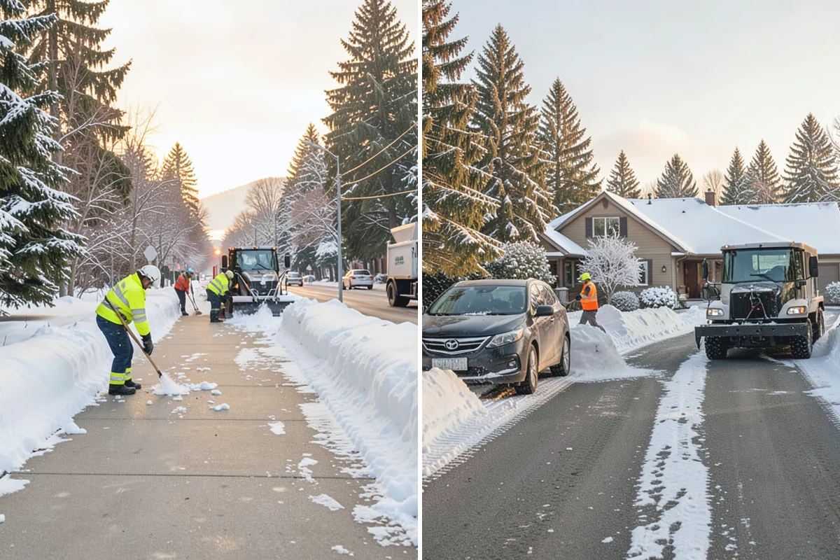 School Sidewalk Clearing in Darrington, Snohomish County, WA - We identify the routes students and staff use most