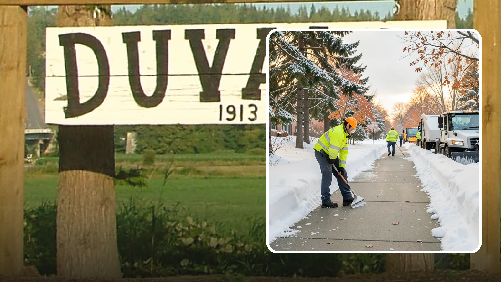 School Sidewalk Clearing in Duvall, King County, WA - We clear school sidewalks and walkways early so students and staff arrive safely on snowy mornings.