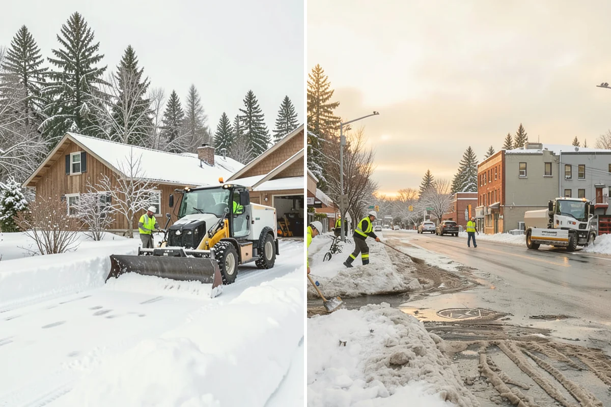 School Sidewalk Clearing in Eatonville, Pierce County, WA - We identify the routes students and staff use most