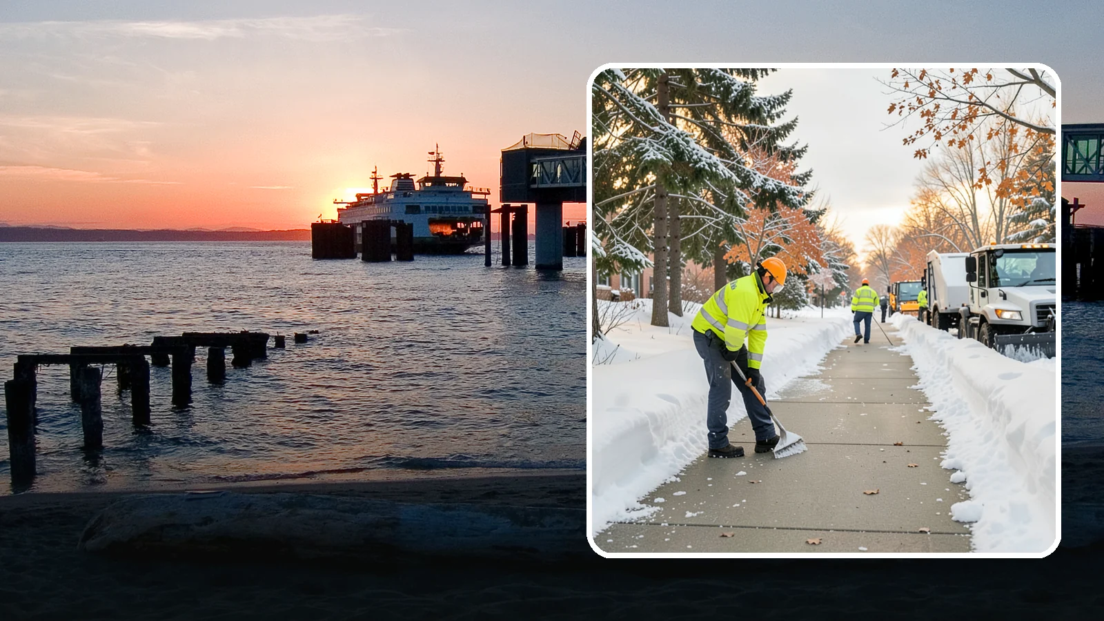 School Sidewalk Clearing in Edmonds, Snohomish County, WA - We clear school sidewalks and walkways early so students and staff arrive safely on snowy mornings.