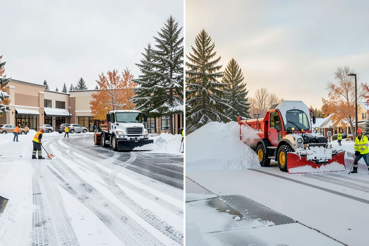 School Sidewalk Clearing in Enumclaw, King County, WA - We identify the routes students and staff use most