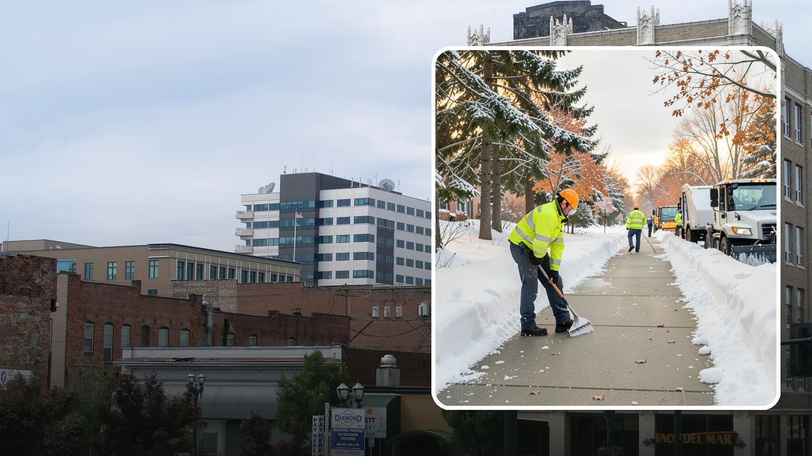 School Sidewalk Clearing in Everett, Snohomish County, WA - We clear school sidewalks and walkways early so students and staff arrive safely on snowy mornings.