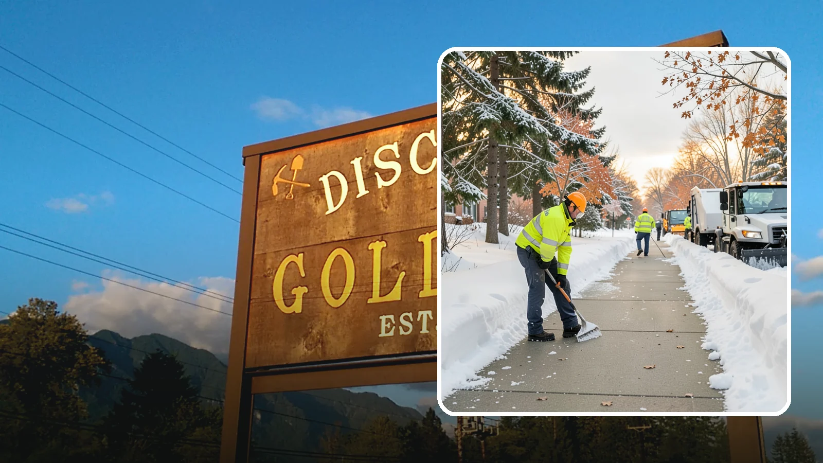 School Sidewalk Clearing in Gold Bar, Snohomish County, WA - We clear school sidewalks and walkways early so students and staff arrive safely on snowy mornings.