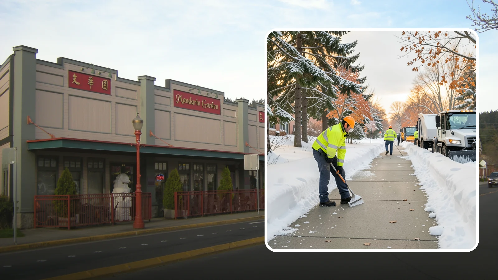 School Sidewalk Clearing in Issaquah, King County, WA - We clear school sidewalks and walkways early so students and staff arrive safely on snowy mornings.