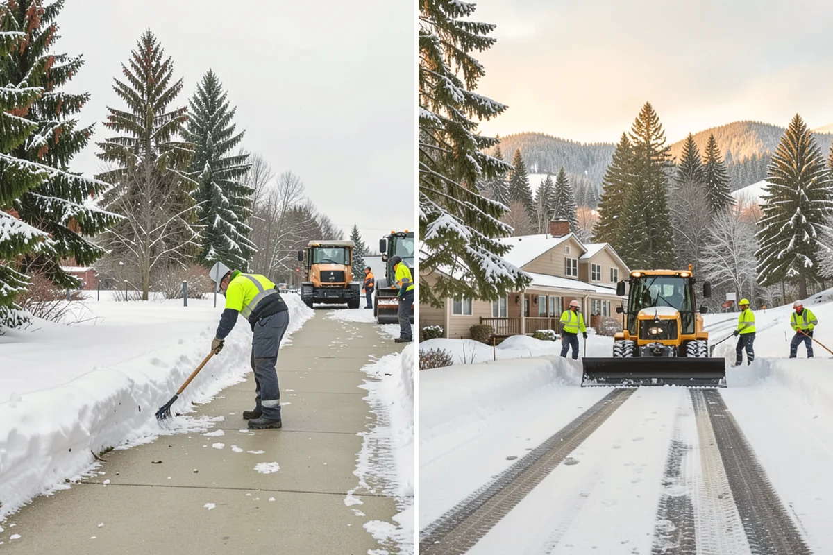 School Sidewalk Clearing in Kent, King County, WA - We identify the routes students and staff use most