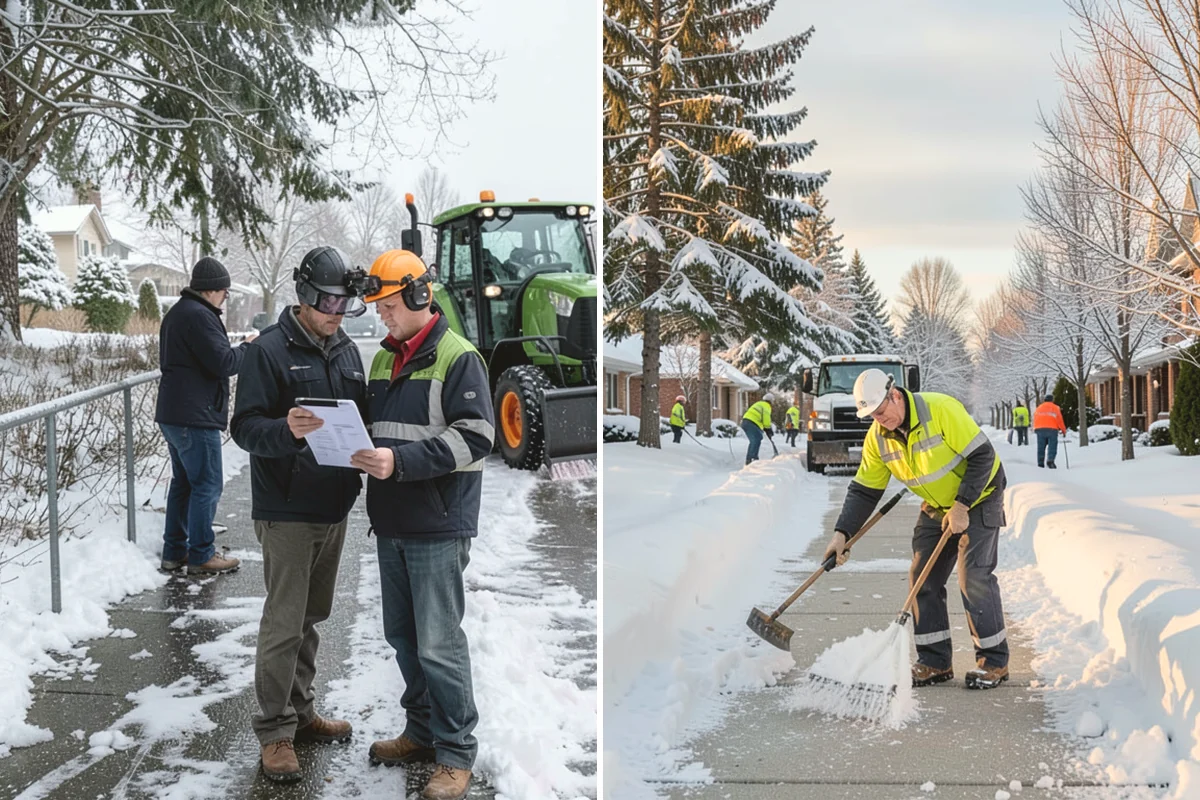 School Sidewalk Clearing in La Conner, Skagit County, WA - We identify the routes students and staff use most