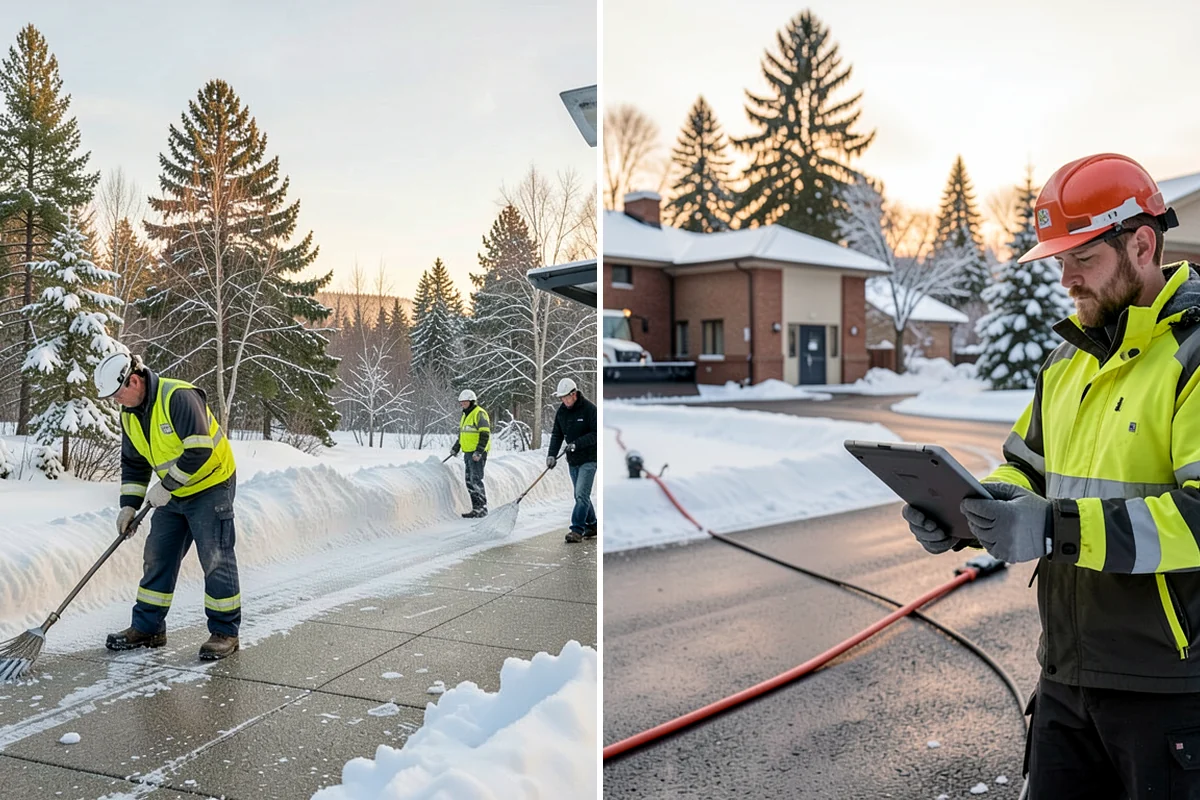School Sidewalk Clearing in Lake Forest Park, King County, WA - We identify the routes students and staff use most
