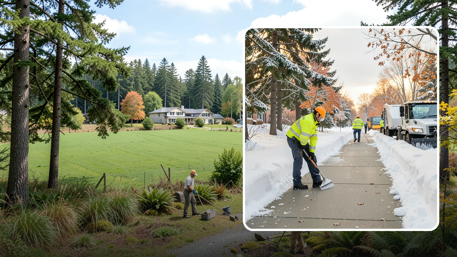 School Sidewalk Clearing in Lyman, Skagit County, WA - We clear school sidewalks and walkways early so students and staff arrive safely on snowy mornings.