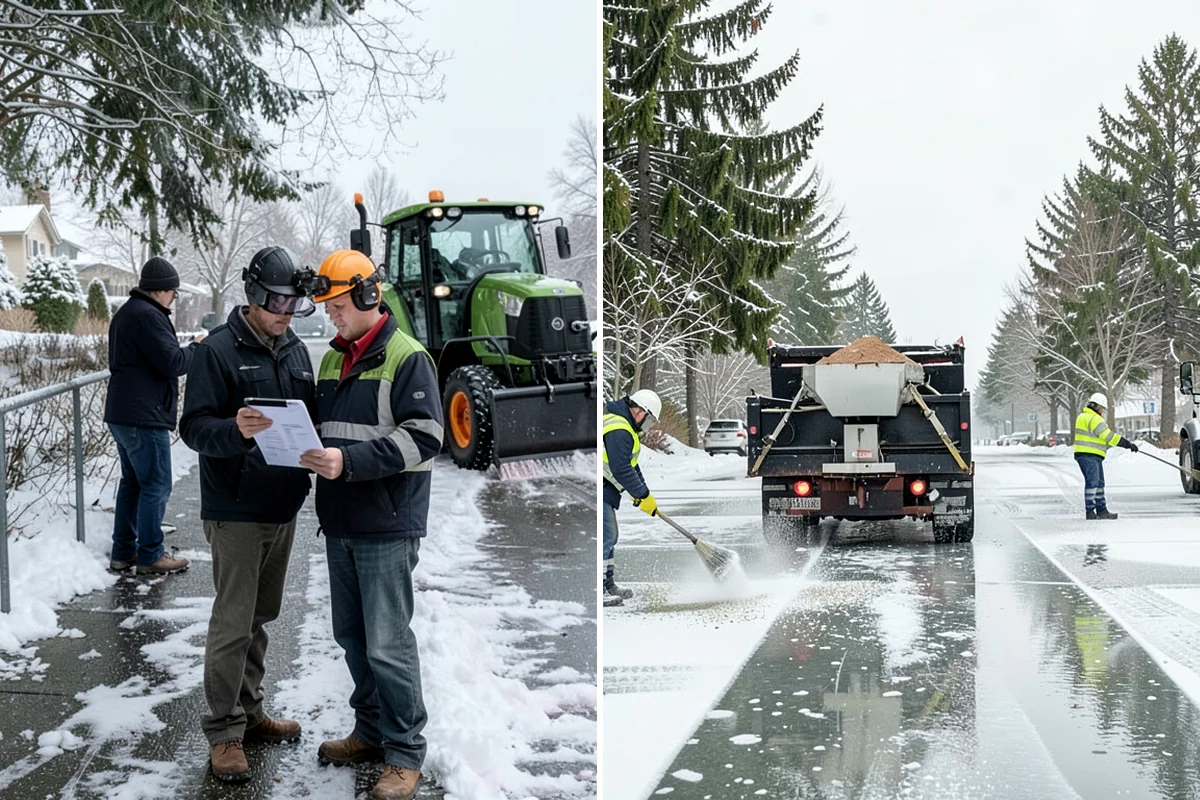 School Sidewalk Clearing in Lyman, Skagit County, WA - We identify the routes students and staff use most
