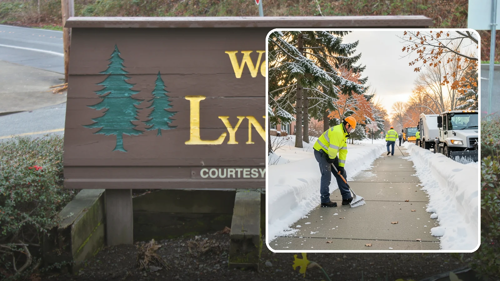 School Sidewalk Clearing in Lynnwood, Snohomish County, WA - We clear school sidewalks and walkways early so students and staff arrive safely on snowy mornings.