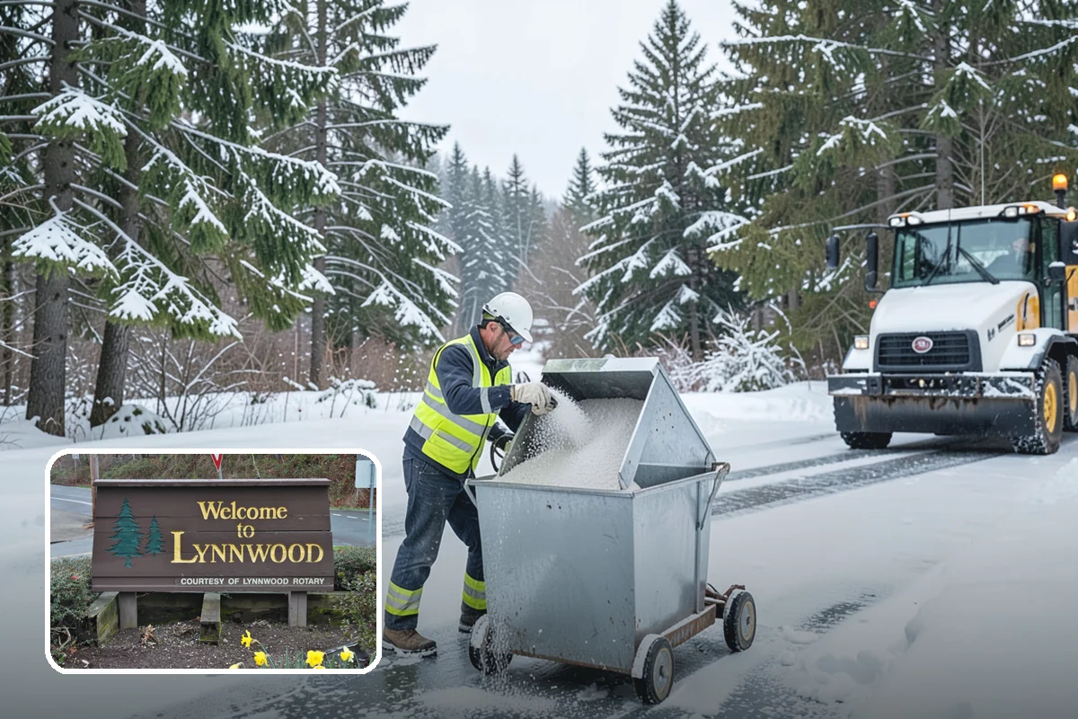 School Sidewalk Clearing in Lynnwood, Snohomish County, WA - Clears walks before arrival times