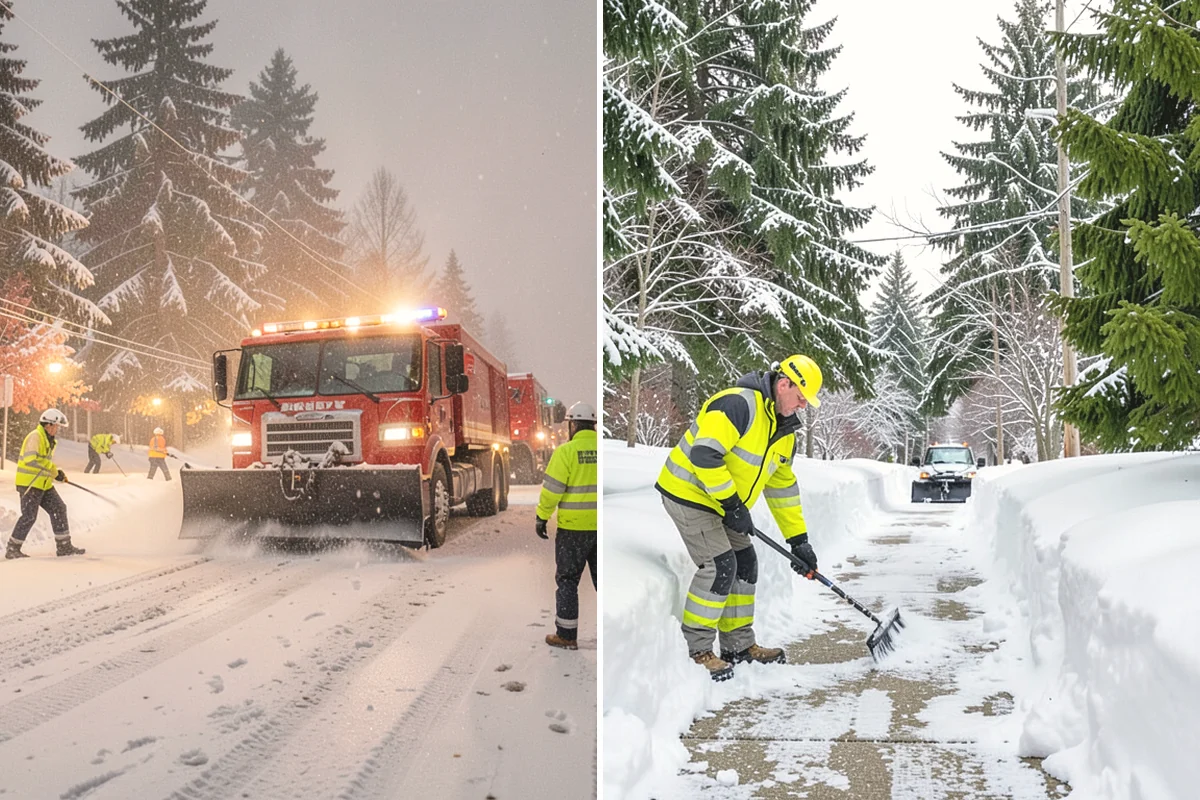 School Sidewalk Clearing in Mill Creek, Snohomish County, WA - We identify the routes students and staff use most