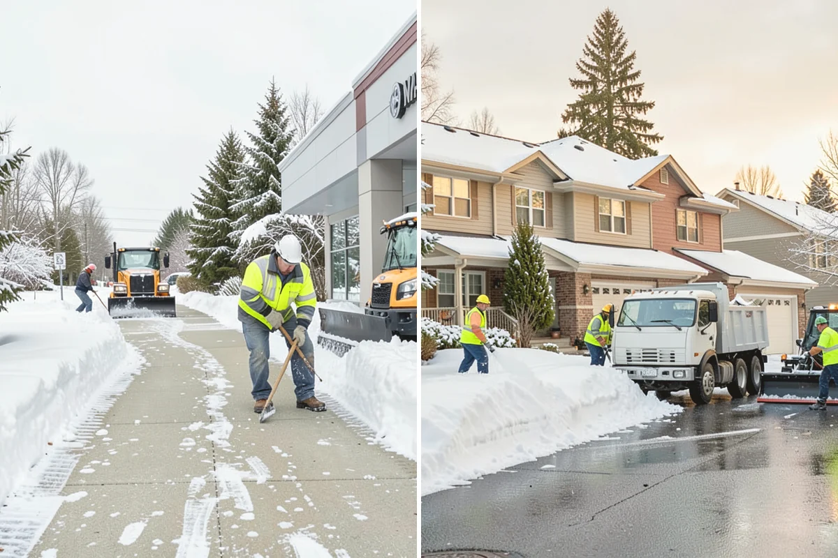 School Sidewalk Clearing in Mukilteo, Snohomish County, WA - We identify the routes students and staff use most