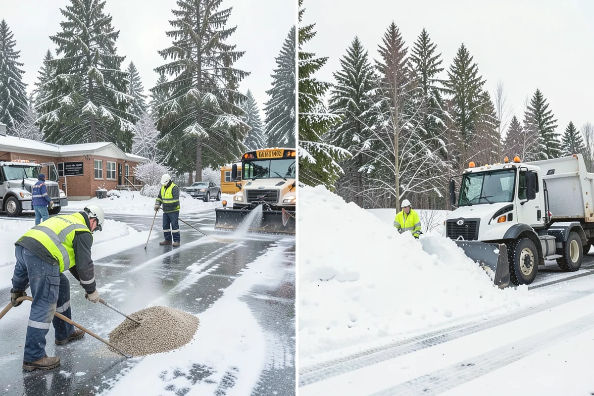 School Sidewalk Clearing in Oak Harbor, Island County, WA - We identify the routes students and staff use most