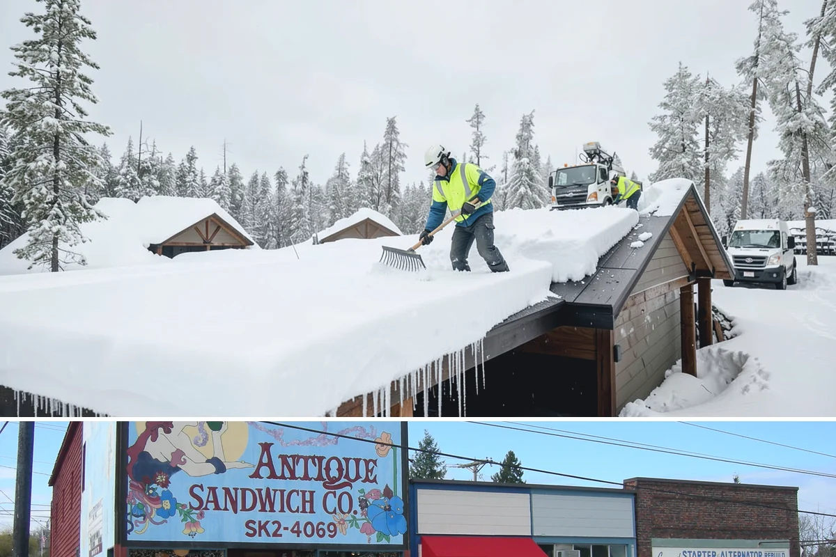 School Sidewalk Clearing in Ruston, Pierce County, WA - School sidewalk clearing is critical on snow mornings throughout the winter term.