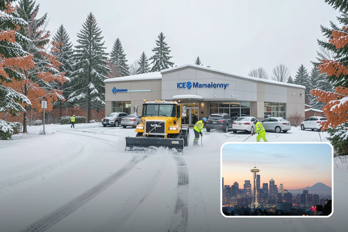 School Sidewalk Clearing in Seattle, King County, WA - Clears walks before arrival times