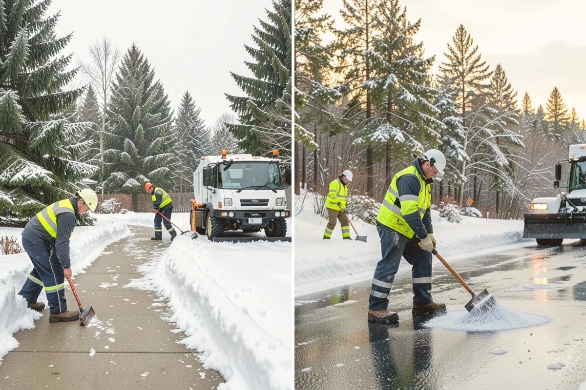 School Sidewalk Clearing in Stanwood, Snohomish County, WA - We identify the routes students and staff use most