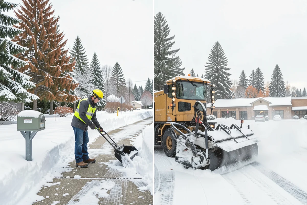 School Sidewalk Clearing in Steilacoom, Pierce County, WA - We identify the routes students and staff use most