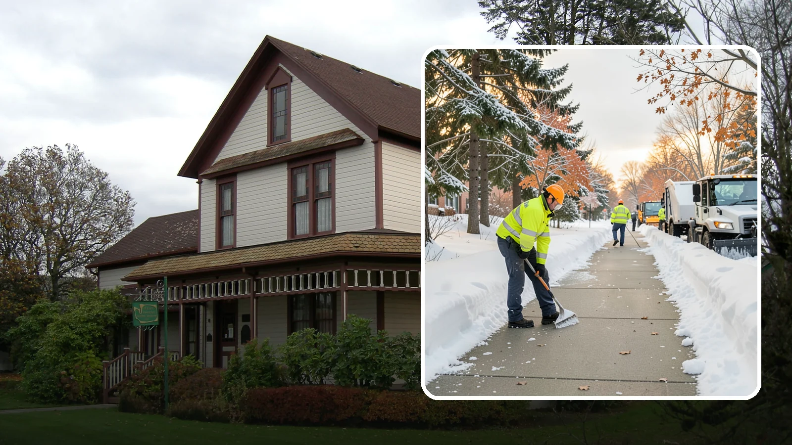 School Sidewalk Clearing in Sumner, Pierce County, WA - We clear school sidewalks and walkways early so students and staff arrive safely on snowy mornings.