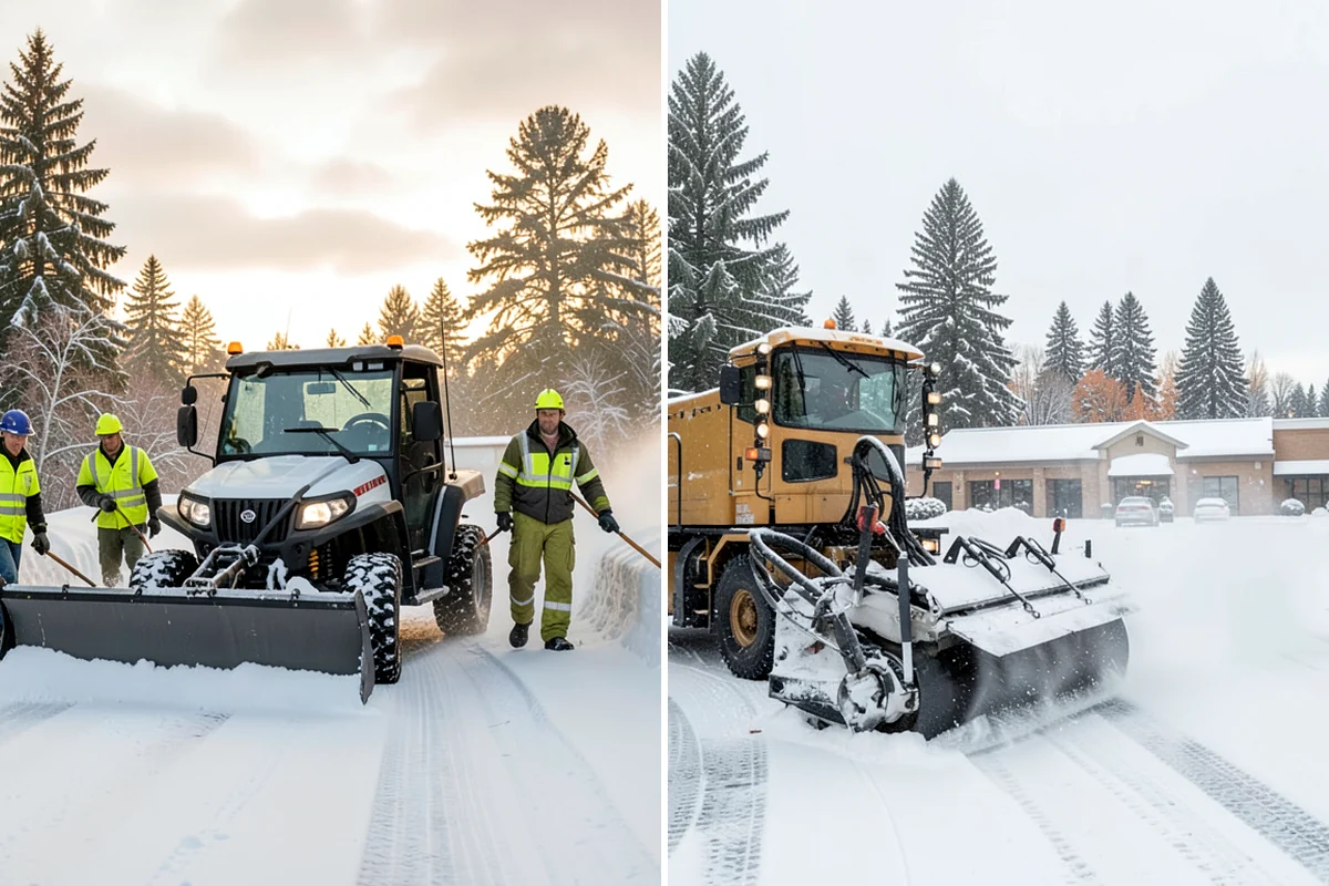 School Snow Plowing in Arlington, Snohomish County, WA - Confirm the bell schedule and bus-loop priorities with facilities staff