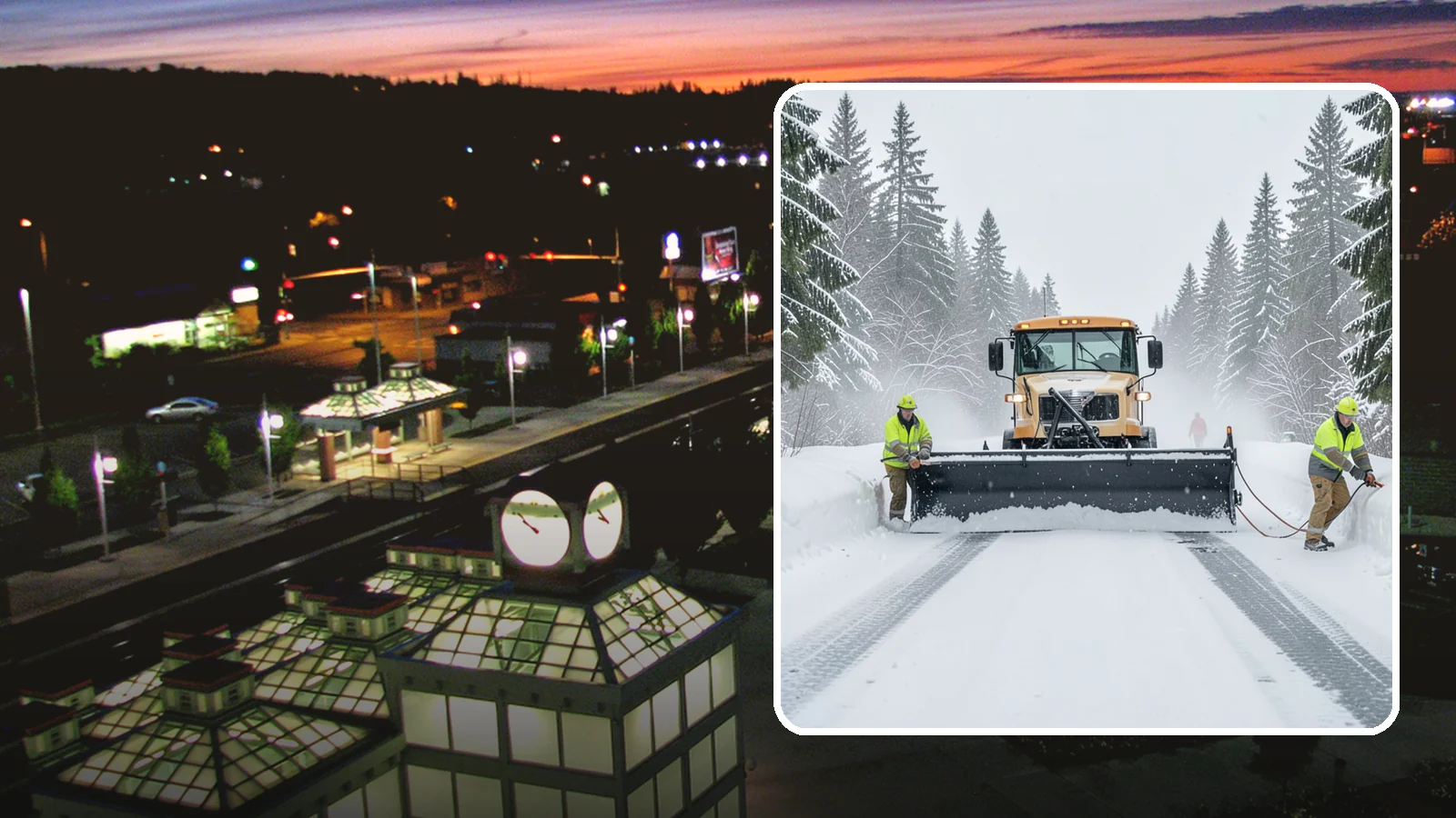 School Snow Plowing in Auburn, King County, WA - We plow school lots, bus loops, and student drop-off zones before the first bell so staff, buses, and parents move safely.