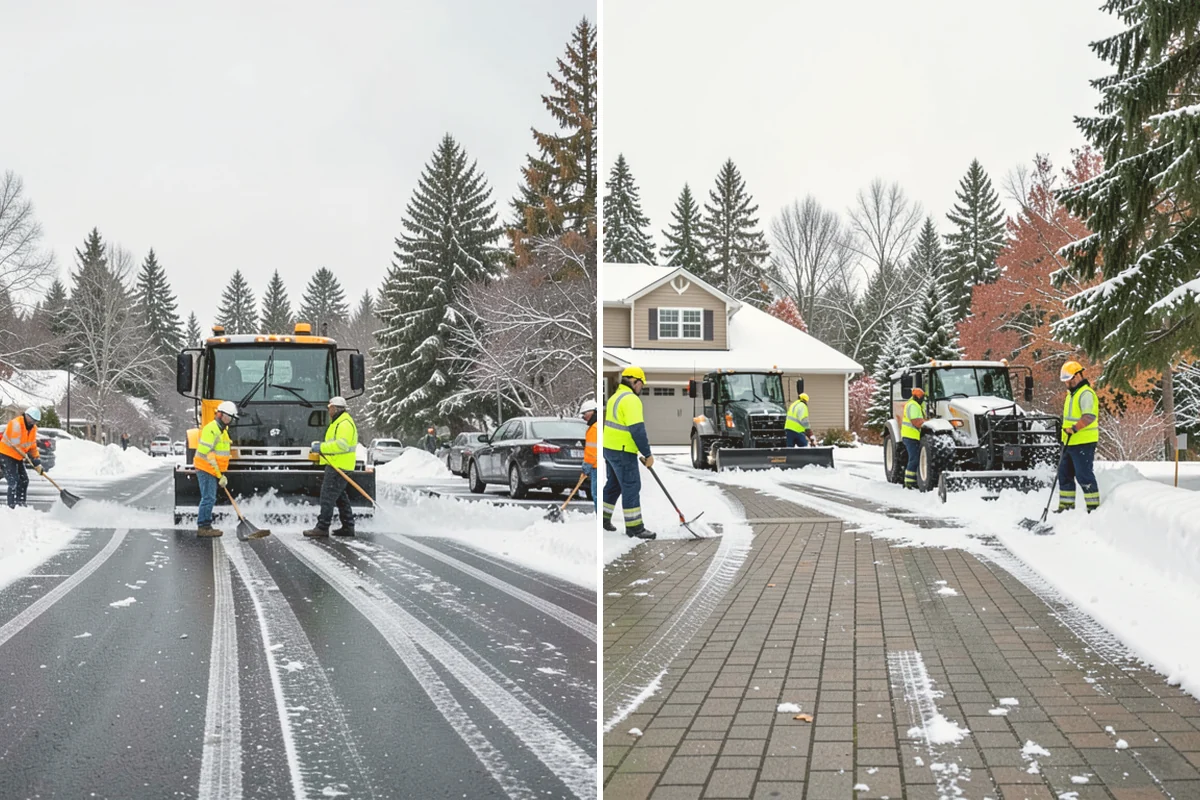 School Snow Plowing in Bellevue, King County, WA - Confirm the bell schedule and bus-loop priorities with facilities staff
