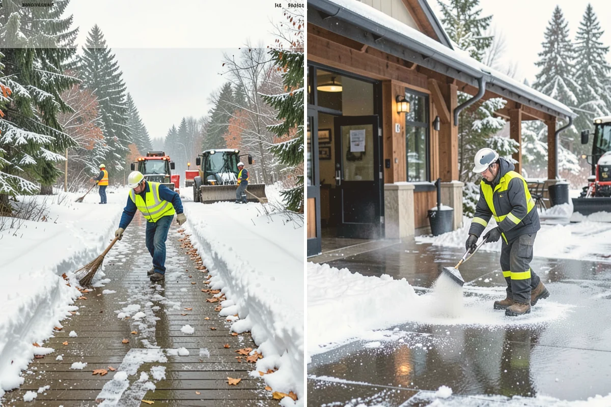 School Snow Plowing in Bothell, King County, WA - Confirm the bell schedule and bus-loop priorities with facilities staff