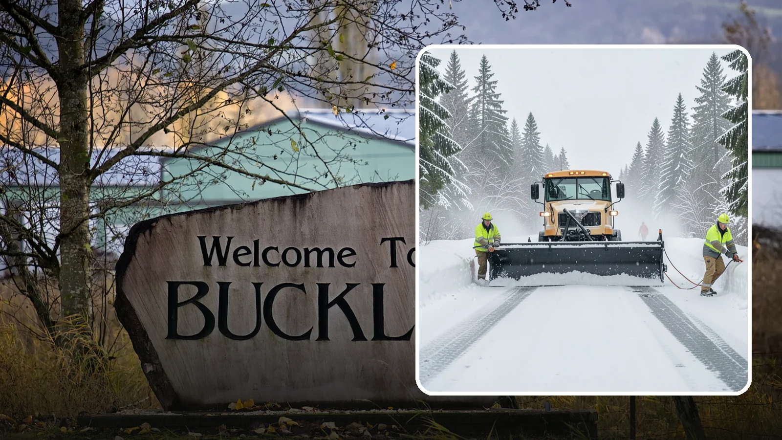 School Snow Plowing in Buckley, Pierce County, WA - We plow school lots, bus loops, and student drop-off zones before the first bell so staff, buses, and parents move safely.