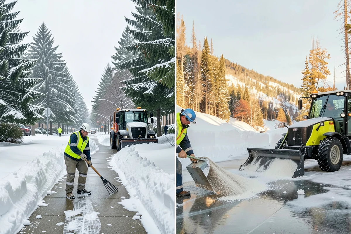 School Snow Plowing in Clyde Hill, King County, WA - Confirm the bell schedule and bus-loop priorities with facilities staff