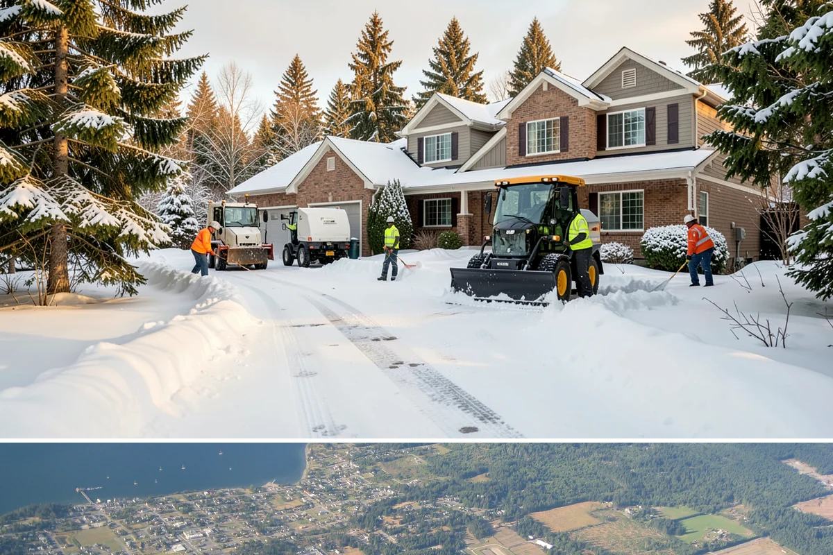School Snow Plowing in Coupeville, Island County, WA - Establish a contract before the school year's winter term so every campus opening is safe.