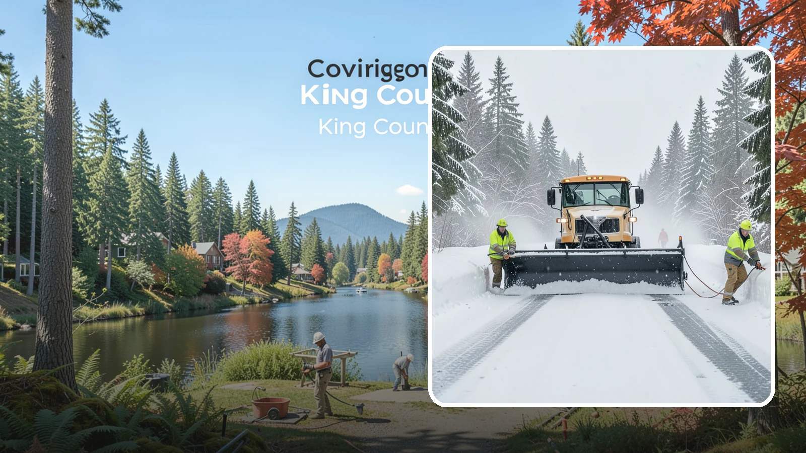 School Snow Plowing in Covington, King County, WA - We plow school lots, bus loops, and student drop-off zones before the first bell so staff, buses, and parents move safely.