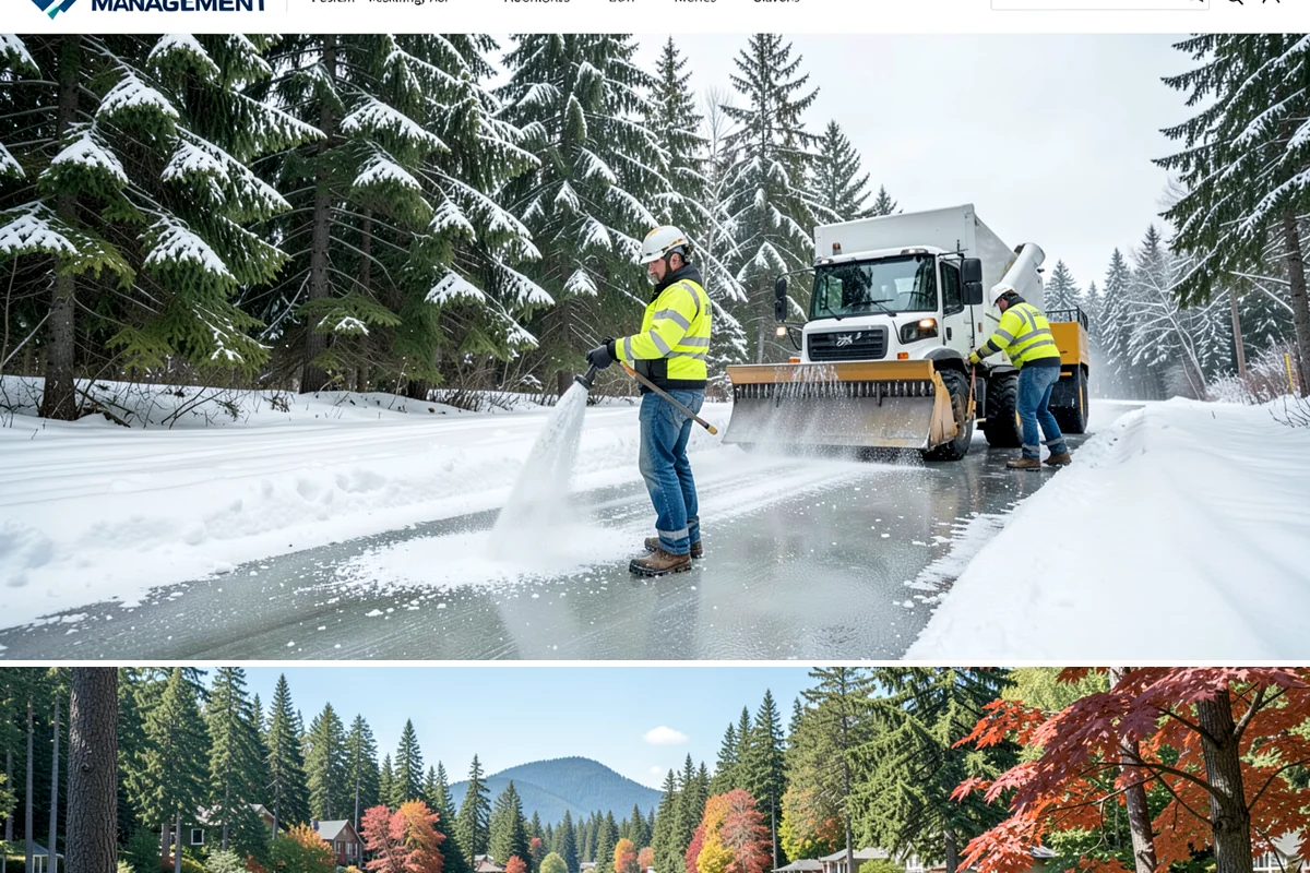 School Snow Plowing in Covington, King County, WA - Establish a contract before the school year's winter term so every campus opening is safe.