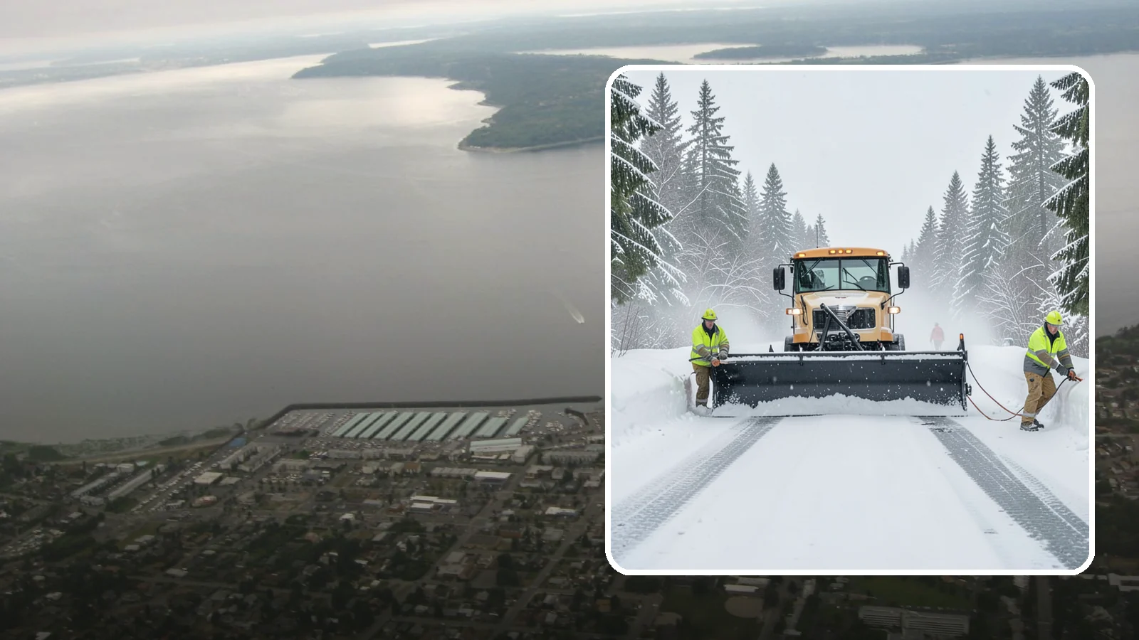 School Snow Plowing in Des Moines, King County, WA - We plow school lots, bus loops, and student drop-off zones before the first bell so staff, buses, and parents move safely.