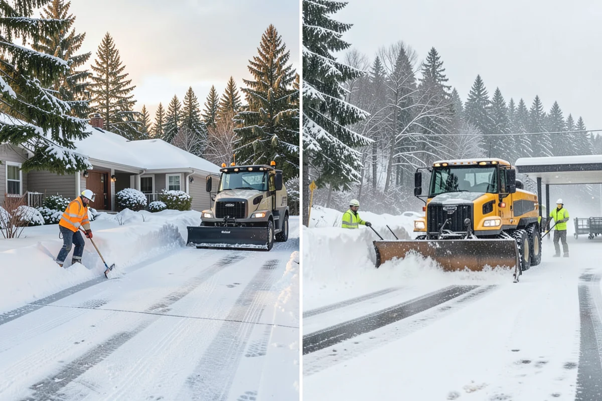 School Snow Plowing in Des Moines, King County, WA - Confirm the bell schedule and bus-loop priorities with facilities staff