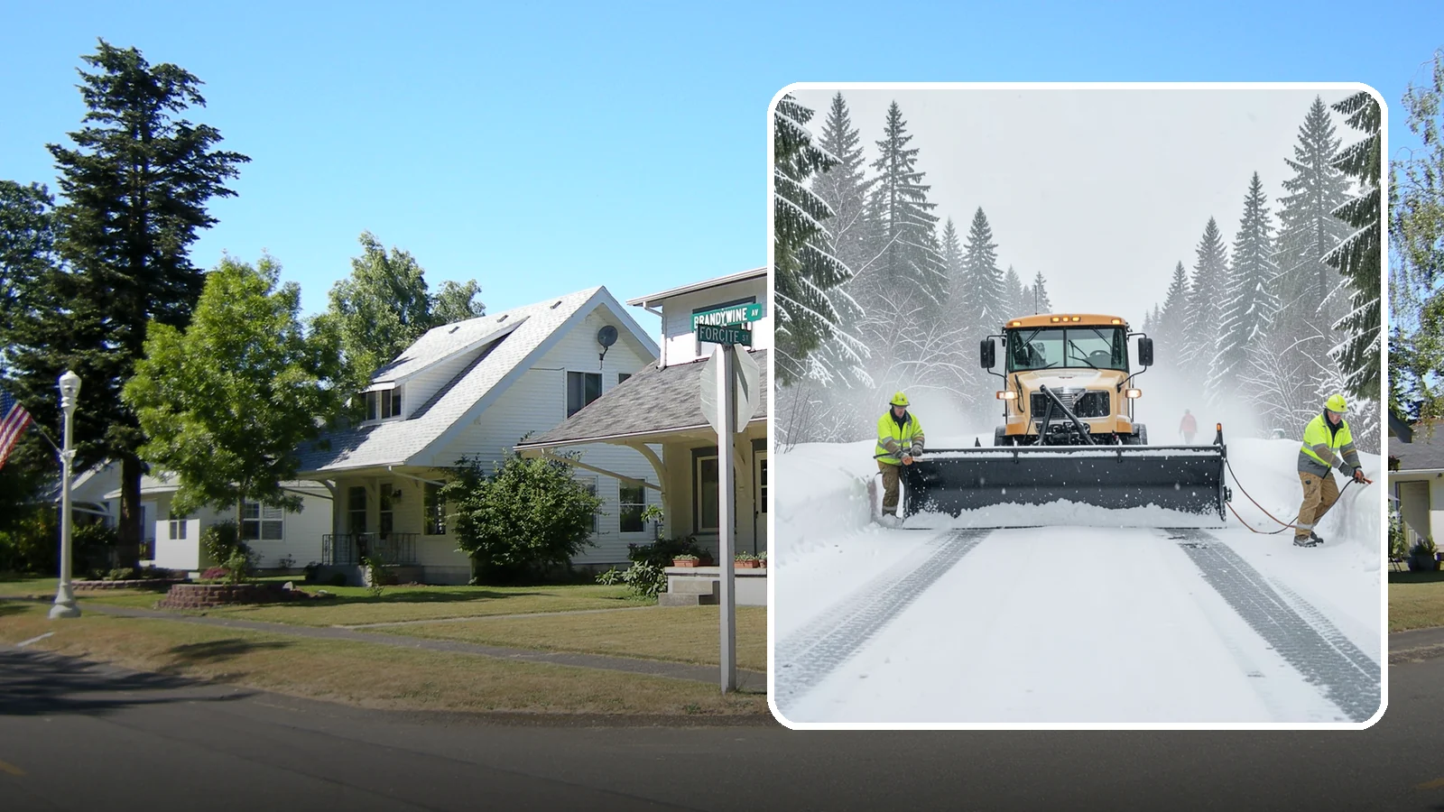 School Snow Plowing in DuPont, Pierce County, WA - We plow school lots, bus loops, and student drop-off zones before the first bell so staff, buses, and parents move safely.