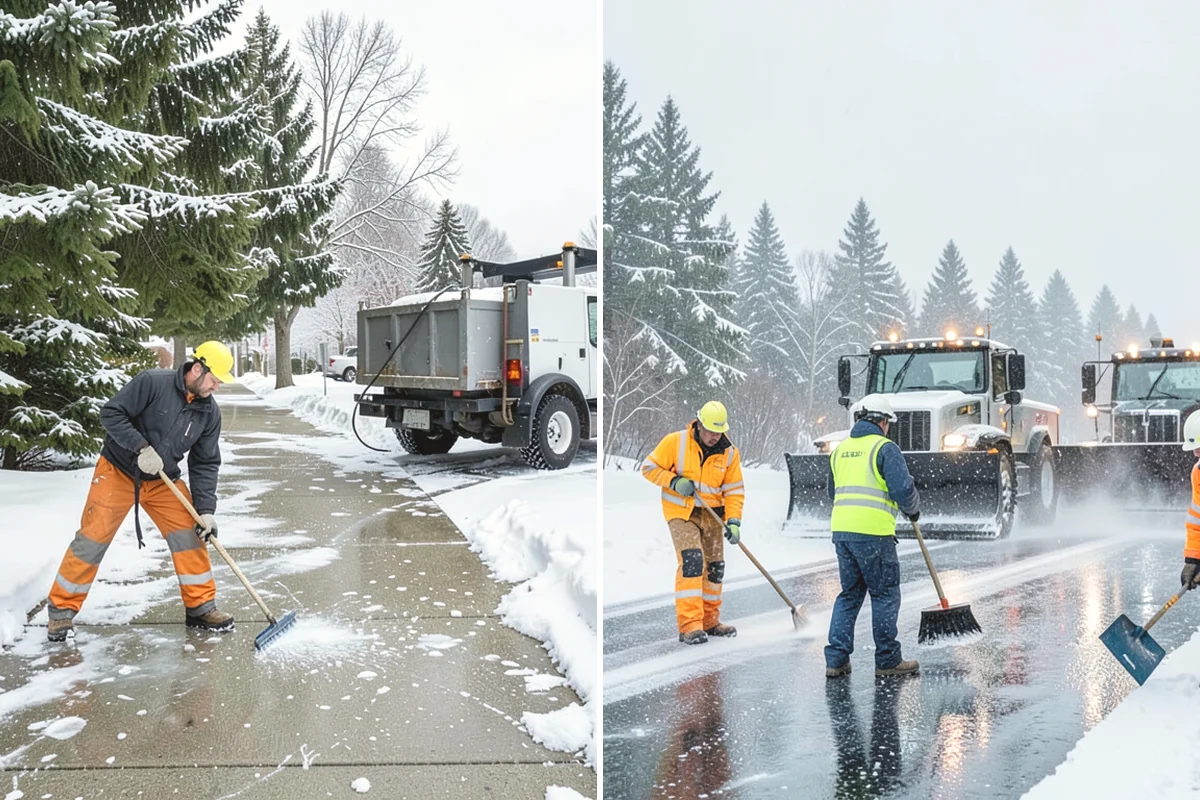 School Snow Plowing in Duvall, King County, WA - Confirm the bell schedule and bus-loop priorities with facilities staff