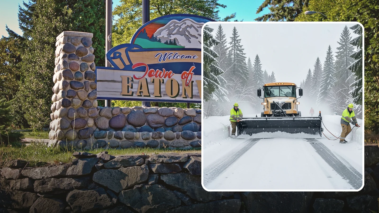 School Snow Plowing in Eatonville, Pierce County, WA - We plow school lots, bus loops, and student drop-off zones before the first bell so staff, buses, and parents move safely.