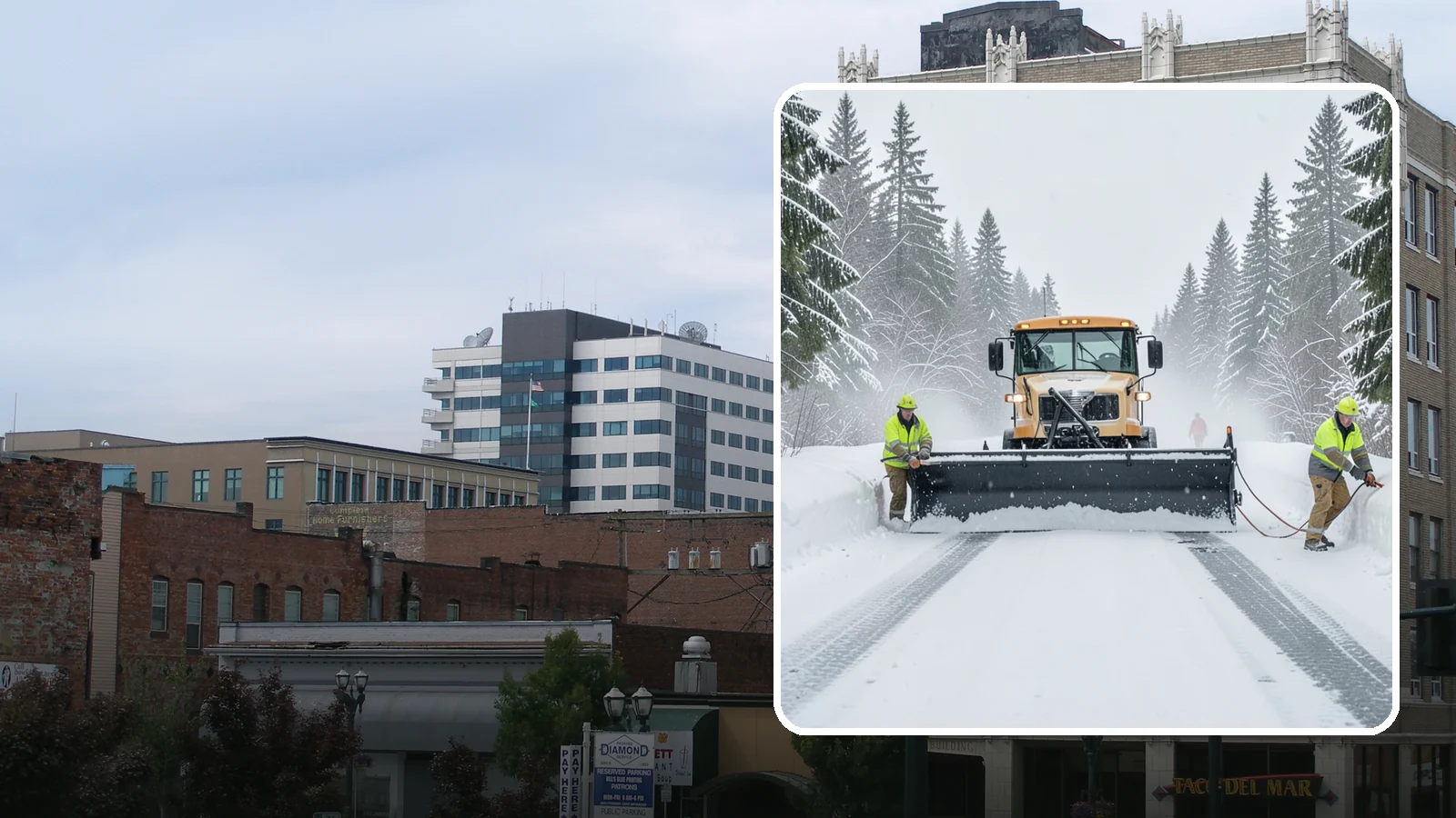 School Snow Plowing in Everett, Snohomish County, WA - We plow school lots, bus loops, and student drop-off zones before the first bell so staff, buses, and parents move safely.