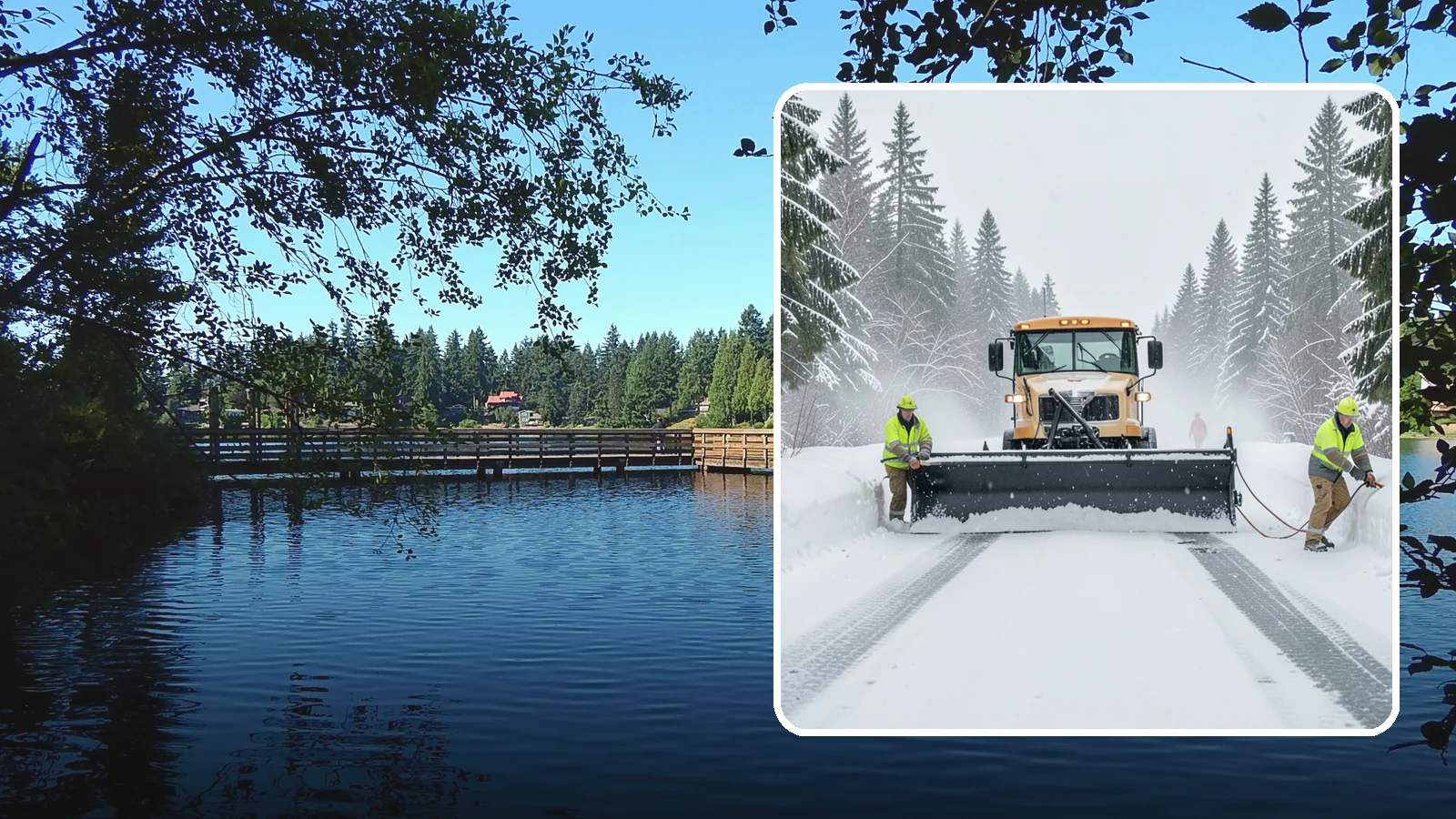 School Snow Plowing in Federal Way, King County, WA - We plow school lots, bus loops, and student drop-off zones before the first bell so staff, buses, and parents move safely.