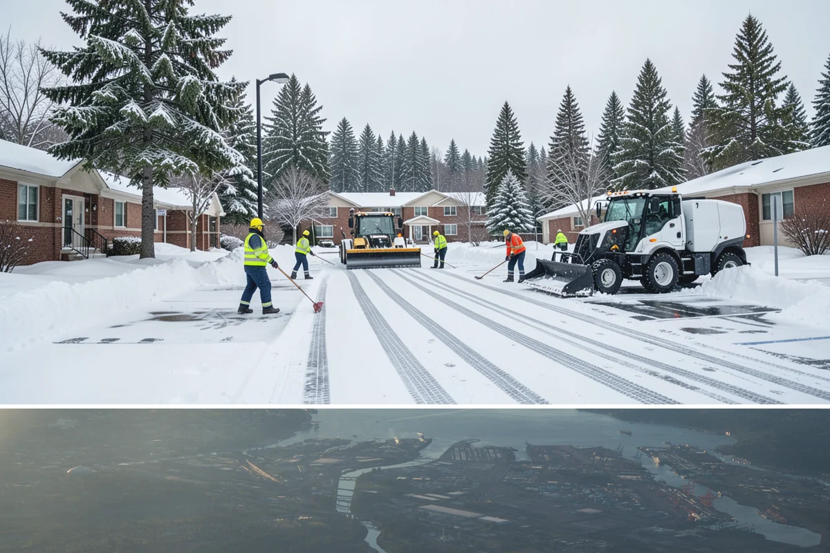 School Snow Plowing in Fife, Pierce County, WA - Establish a contract before the school year's winter term so every campus opening is safe.