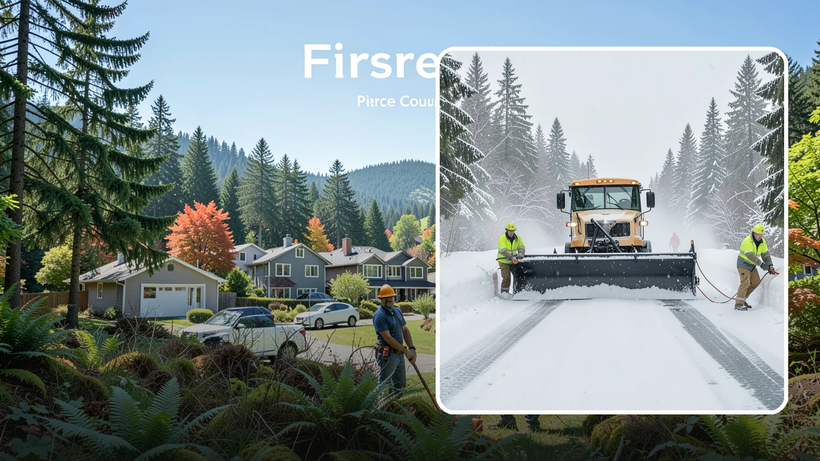 School Snow Plowing in Fircrest, Pierce County, WA - We plow school lots, bus loops, and student drop-off zones before the first bell so staff, buses, and parents move safely.