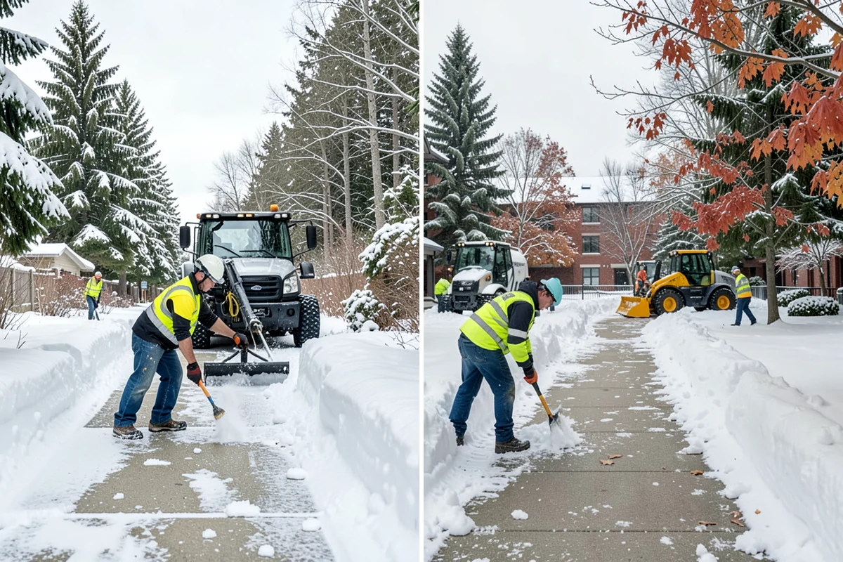 School Snow Plowing in Fircrest, Pierce County, WA - Confirm the bell schedule and bus-loop priorities with facilities staff