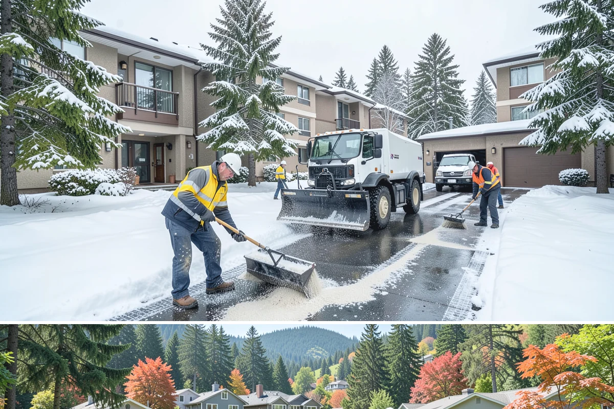 School Snow Plowing in Fircrest, Pierce County, WA - Establish a contract before the school year's winter term so every campus opening is safe.