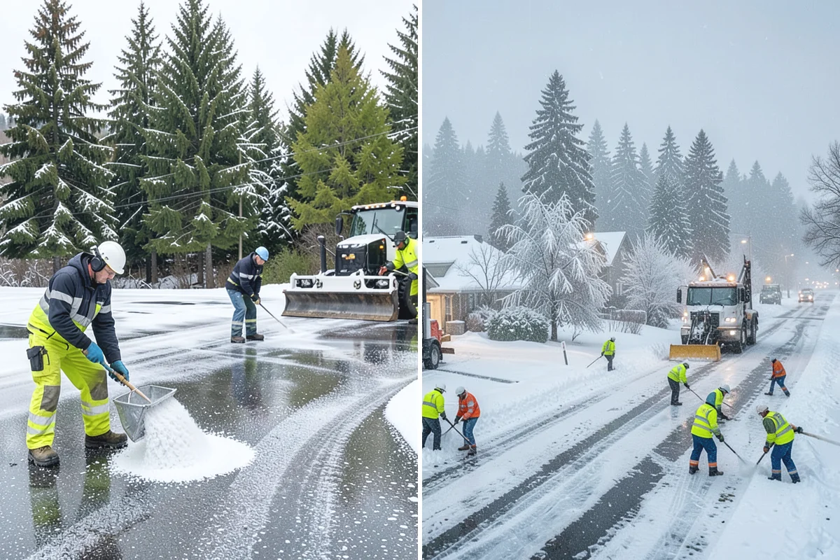 School Snow Plowing in Granite Falls, Snohomish County, WA - Confirm the bell schedule and bus-loop priorities with facilities staff