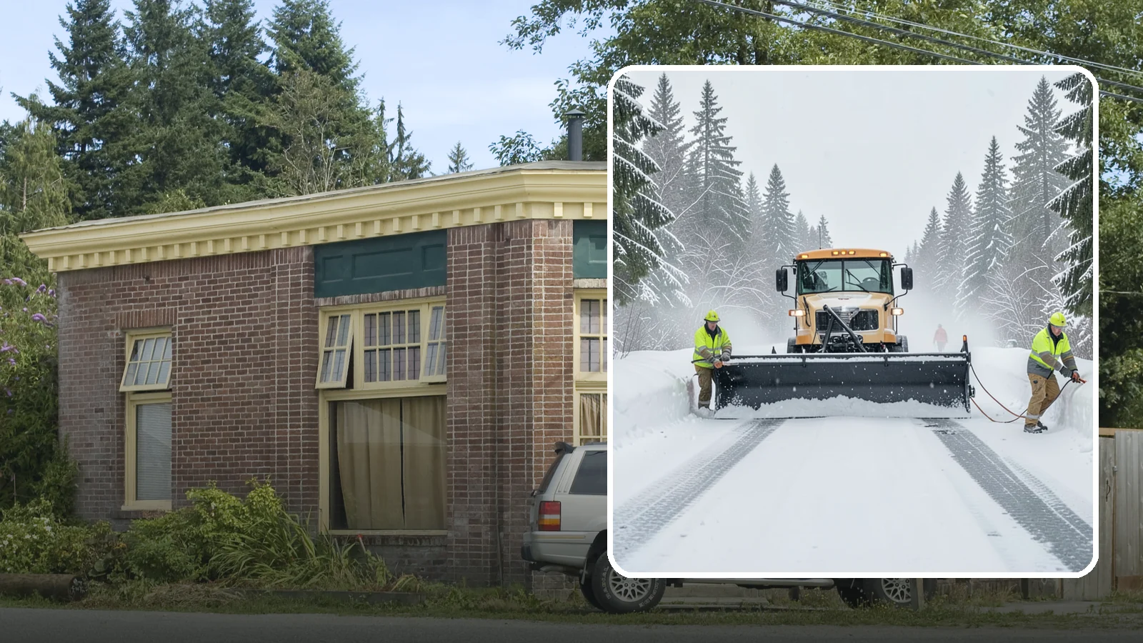 School Snow Plowing in Hamilton, Skagit County, WA - We plow school lots, bus loops, and student drop-off zones before the first bell so staff, buses, and parents move safely.