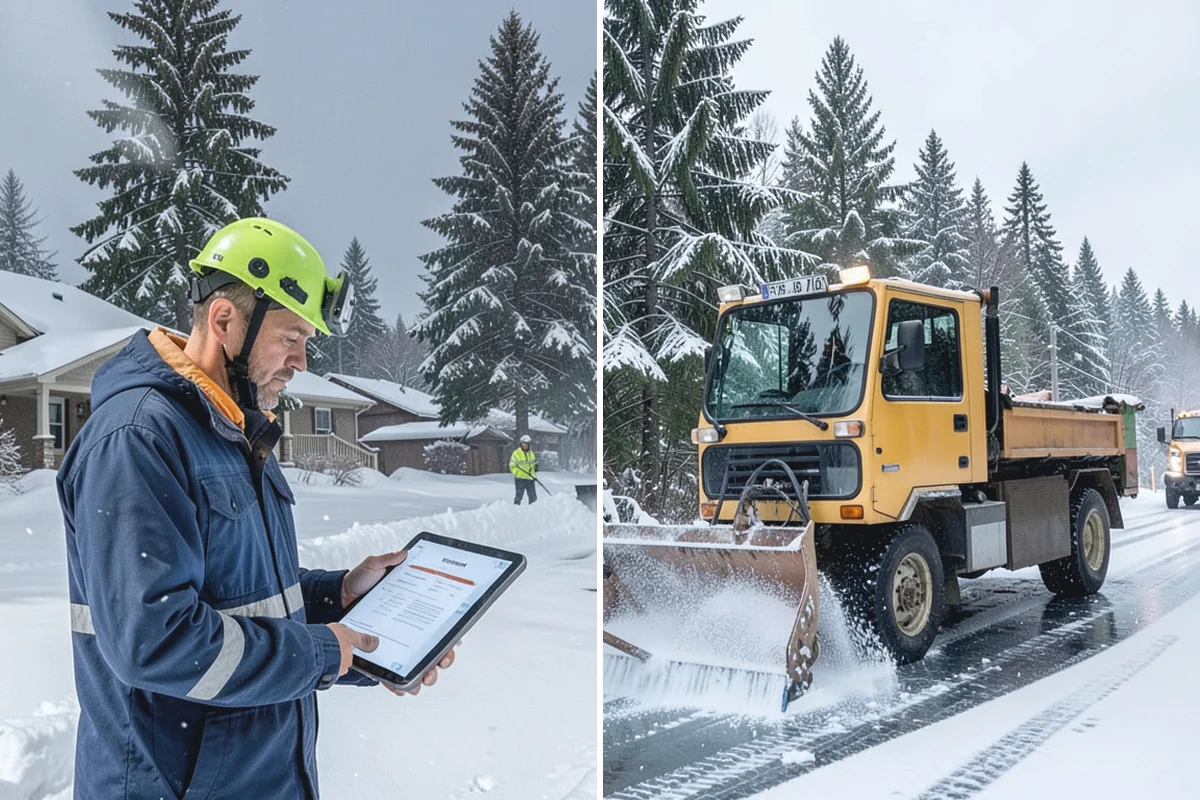 School Snow Plowing in Hamilton, Skagit County, WA - Confirm the bell schedule and bus-loop priorities with facilities staff