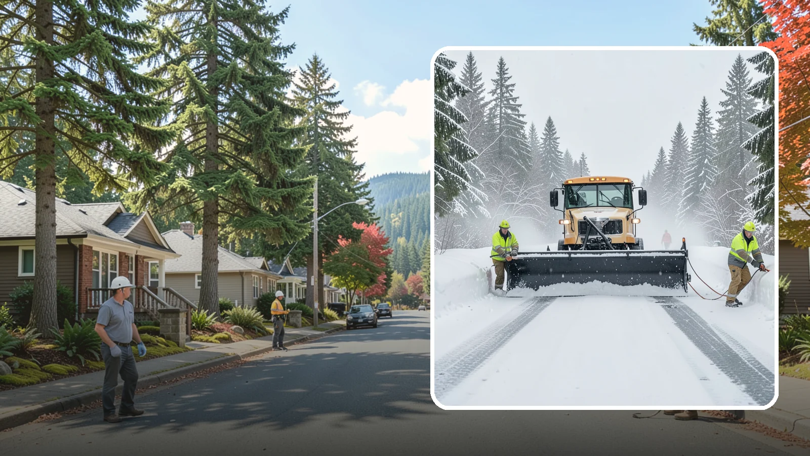 School Snow Plowing in Hunts Point, King County, WA - We plow school lots, bus loops, and student drop-off zones before the first bell so staff, buses, and parents move safely.