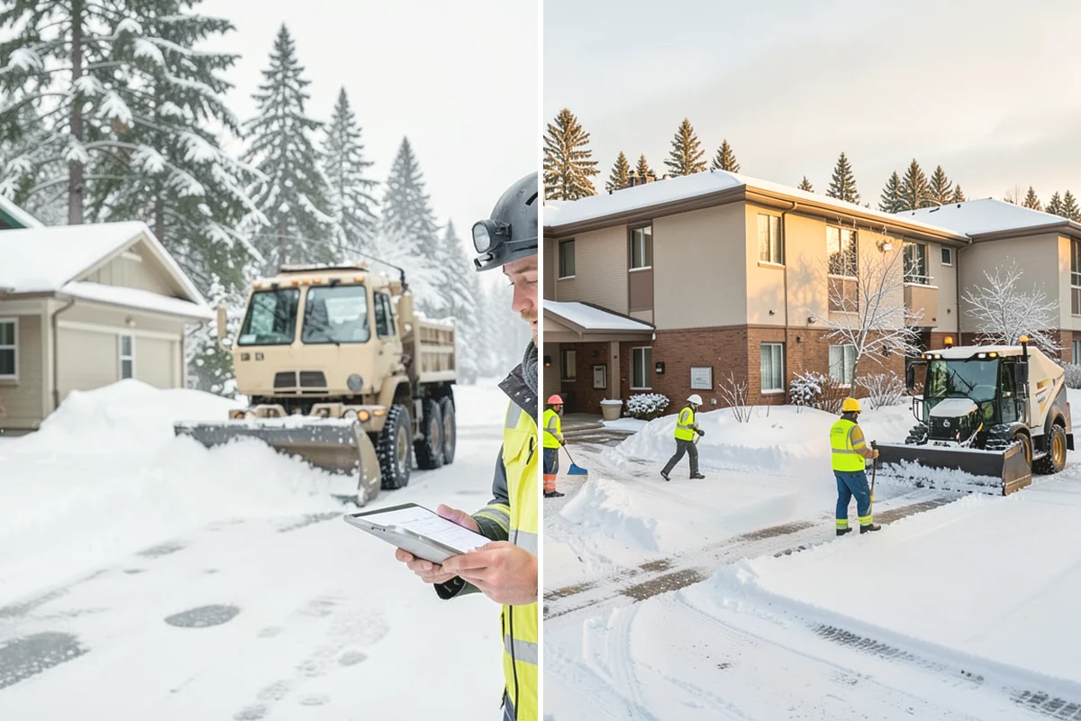 School Snow Plowing in Issaquah, King County, WA - Confirm the bell schedule and bus-loop priorities with facilities staff